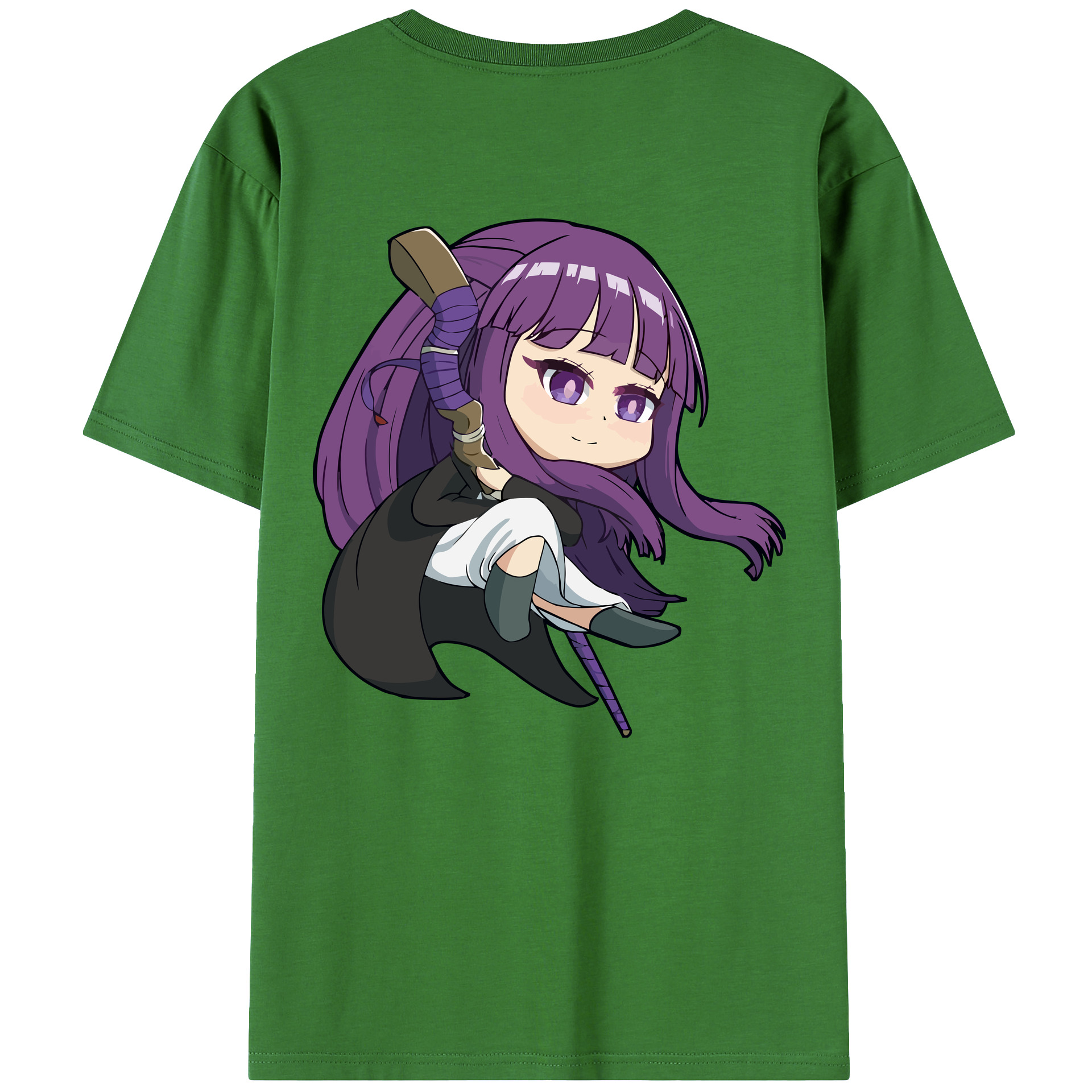 （画像用） 葬送のフリーレン Frieren レディース半袖Tシャツ(バックプリント)